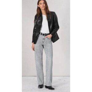 Rag & Bone $558 Drew Faux Leather Blazer Y2K 90's Size 6